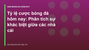 Read more about the article Tỷ lệ cược bóng đá hôm nay: Phân tích sự khác biệt giữa các nhà cái
